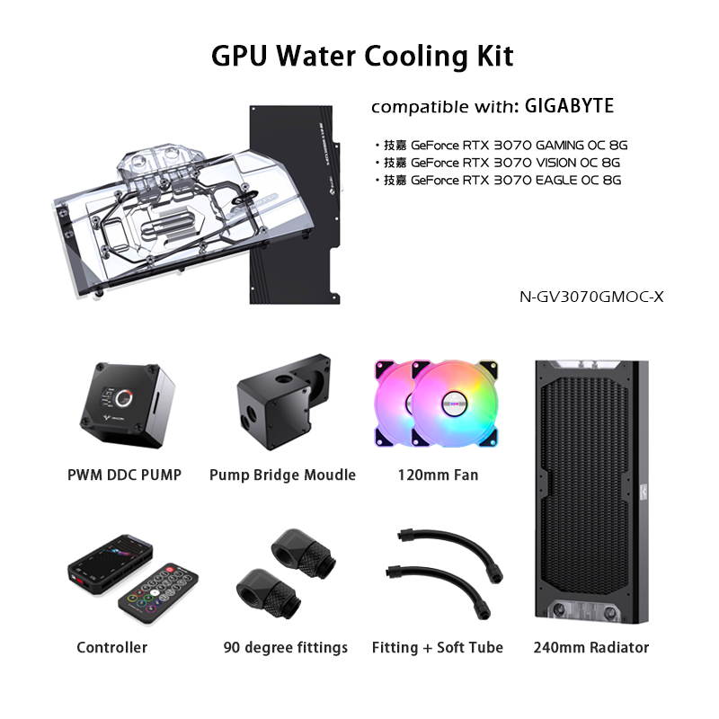 Gpu Cooler - Gouden Verkoper Granzon Waterkoelingsset voor RTX
