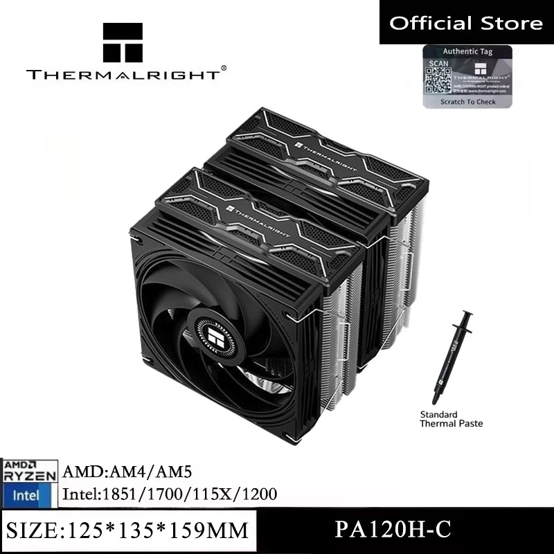 Thermal Paste - Thermalright PA120H‑C BLACK Dual-Tower CPU-koeler 6