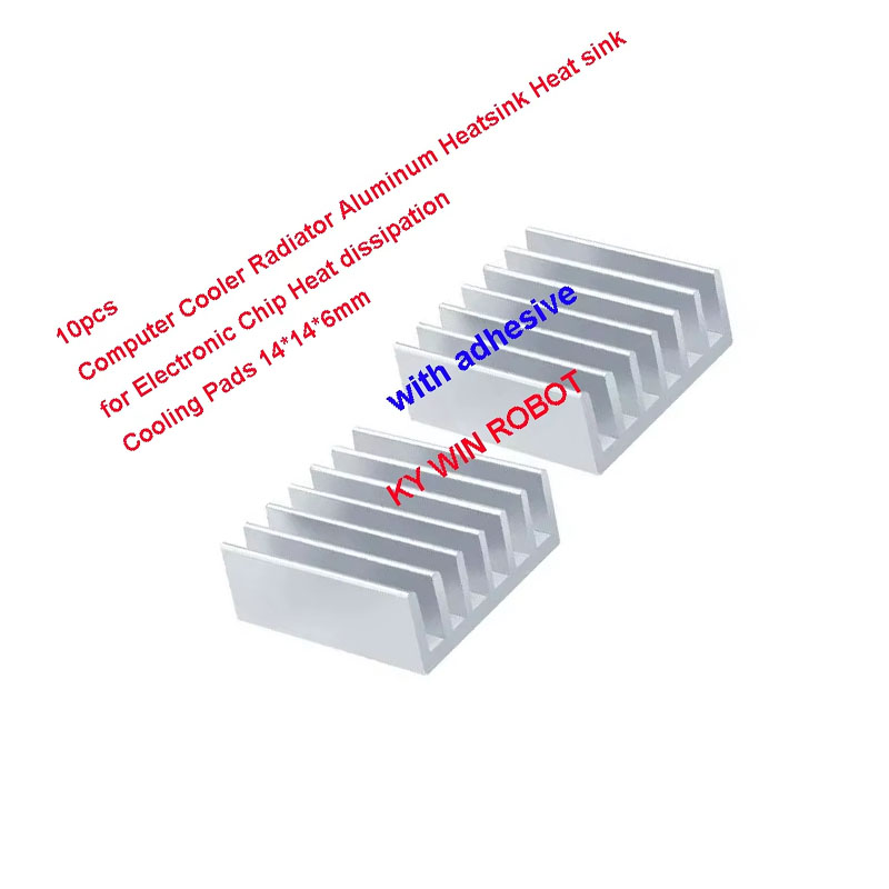 10 stuks mini zelfklevende alu - Heatsink recensie en prijs