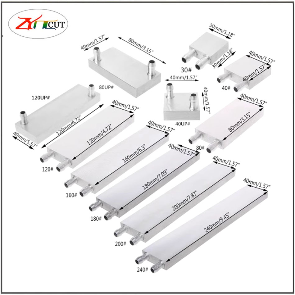 40 80 mm CPU Aluminium waterge - Heatsink recensie en prijs