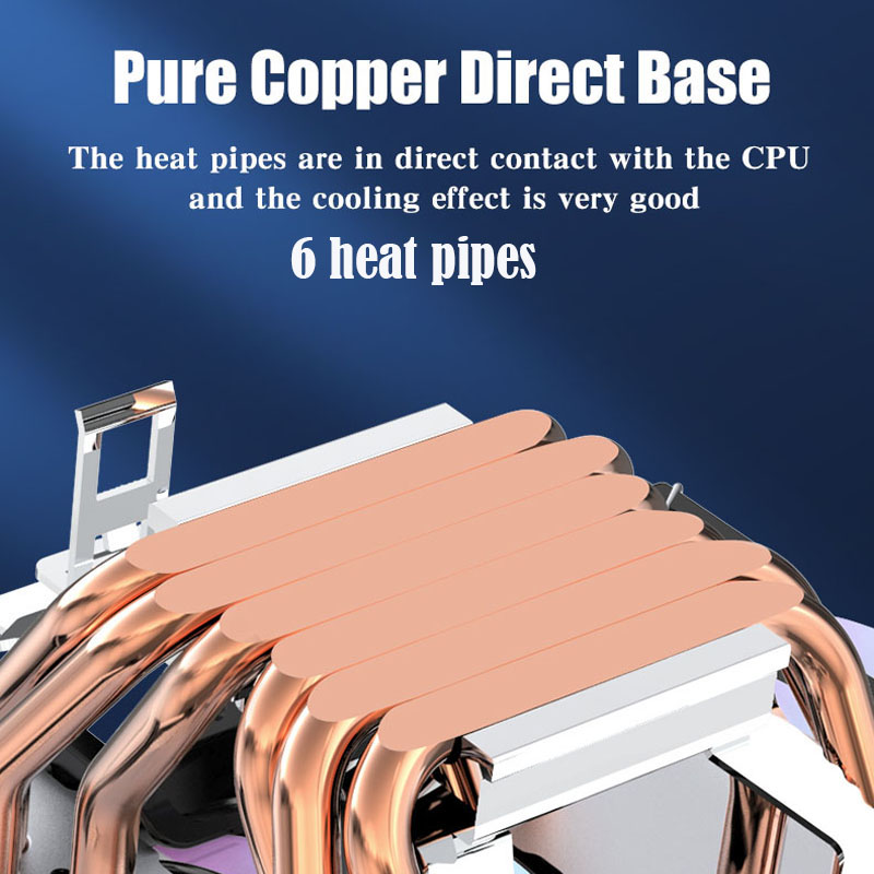 6 Heatpipe CPU Koeler 4Pin PWM - Air Cooler Cpu recensie en prijs