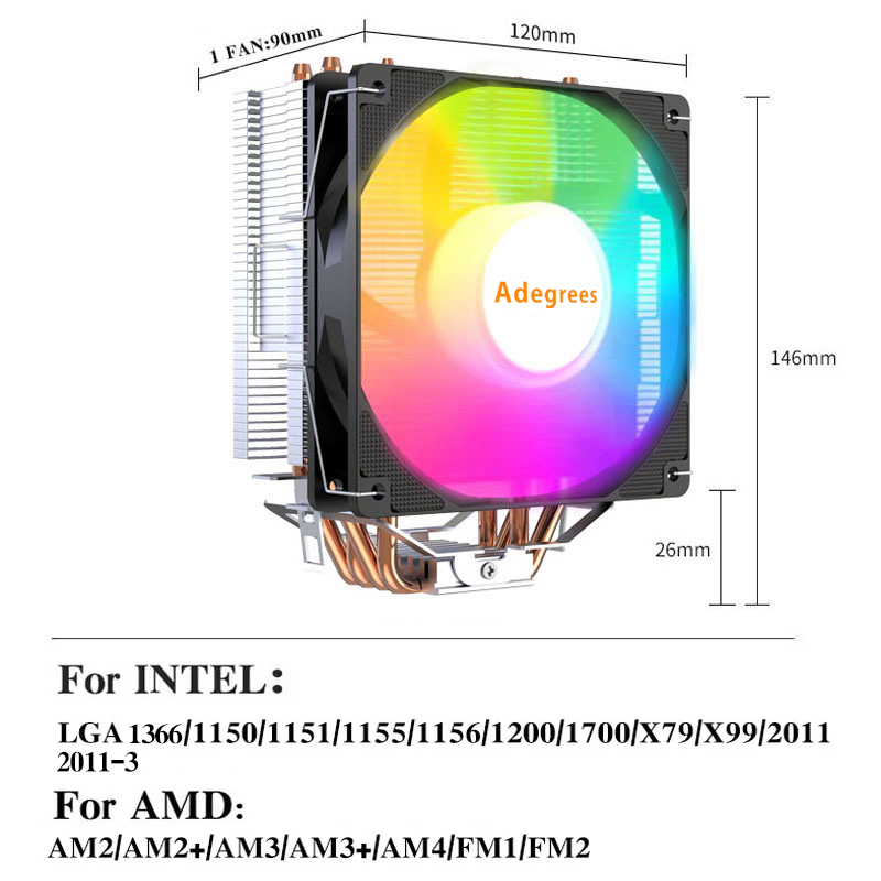 X99 Tower CPU-koeler 4 heatpip - Air Cooler Cpu recensie en prijs