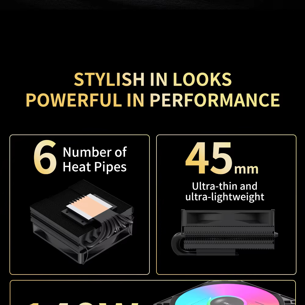 UPSIREN ITX90V6 X45 CPU-luchtk - Cpu Heatsink recensie en prijs