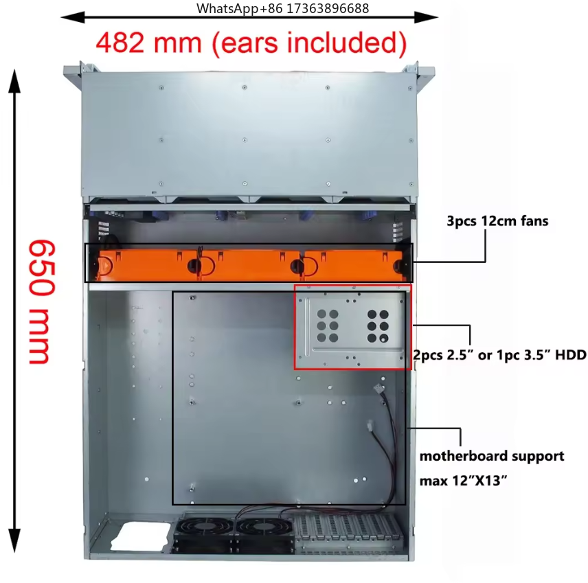 4U Rackmount Serverkast met 24 - Case Fan recensie en prijs